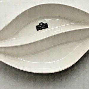 10 Strawberry Street Classic White MCM Snack Dish